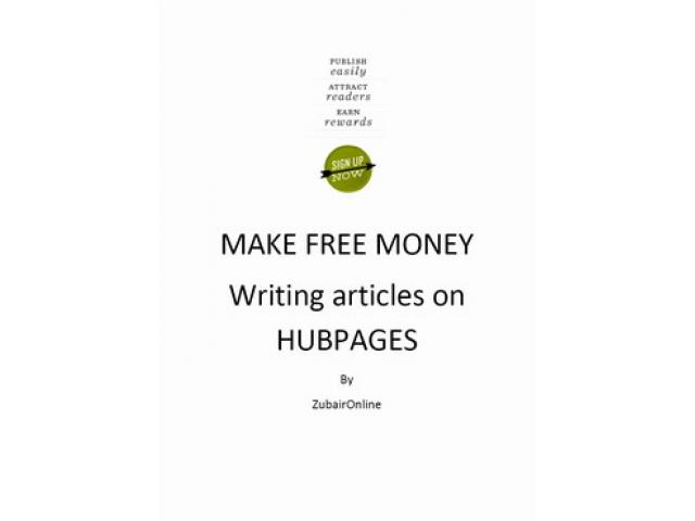 Free Book - Make money writing on Hubpages.