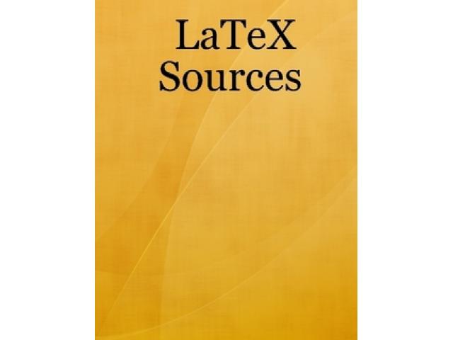 Free Book - LaTeX Sources