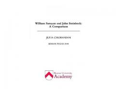 William Saroyan and John Steinbeck: A Comparison