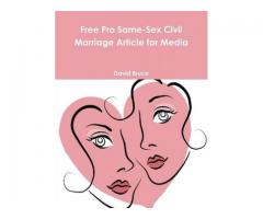 Free Pro Same-Sex Civil Marriage Article for Media