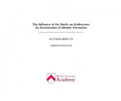 The Influence of the Media on Adolescents
