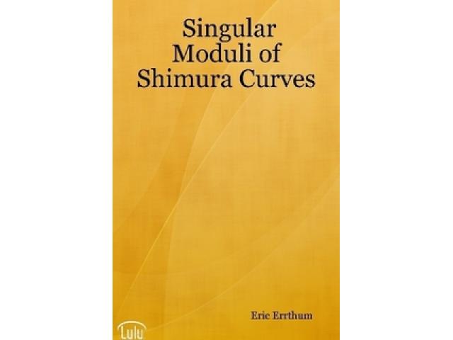 Free Book - Singular Moduli of Shimura Curves