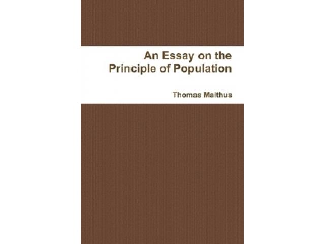 Free Book - An Essay on the Principle of Population