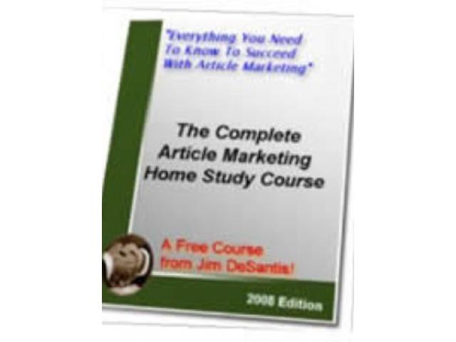 Free Book - The Complete Article Marketing