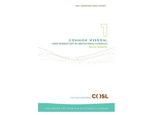 Free Book - Common Wisdom: Peer Production of Educational Materials