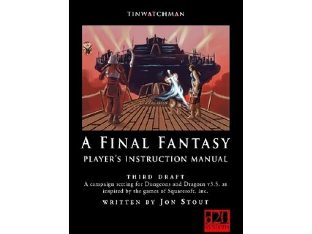 Free Book - A Final Fantasy - Player's Instruction Manual