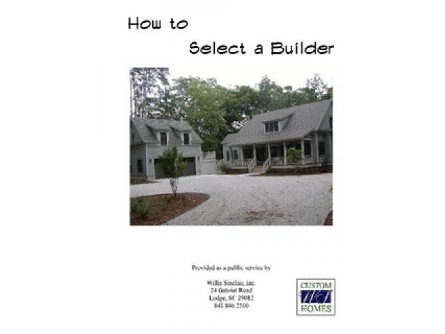 Free Book - How to Select a Builder